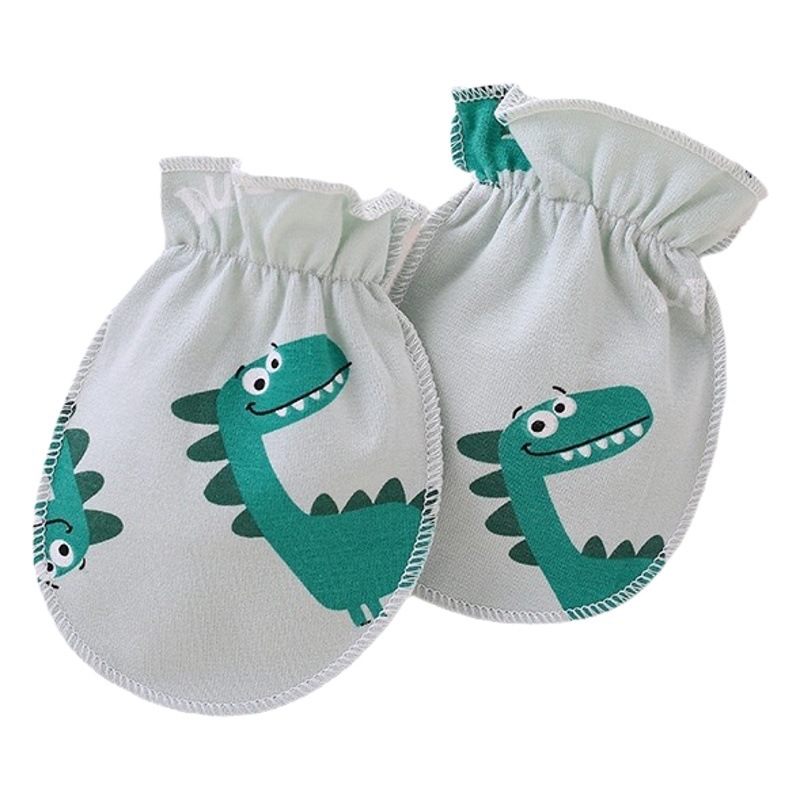 Baby anti-scratch gloves pure cotton gnawing gloves newborn newborn baby small gloves 0-3 months hand protection