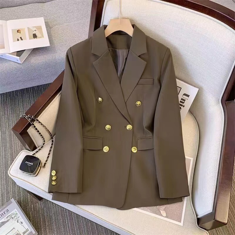 Picture of Black High-end Internet Celebrity 2024 Spring and Autumn New Arrival Small Casual All-match Socialite Retro Top Small Suit Jacket