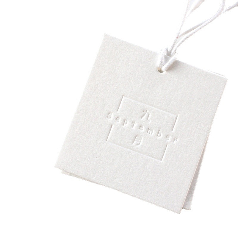 Picture of Tag Label Production and Design Factory High-End Universal Clothing Tag Certificate Printing Logo Women's Clothing Hanging Tag