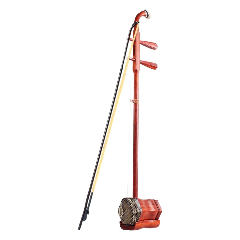 Melody Suzhou Erhu Musical Instrument Hexagonal Red Flower Pear Wood Beginners Children Huqin Ethnic Musical Instrument Redwood Erhu