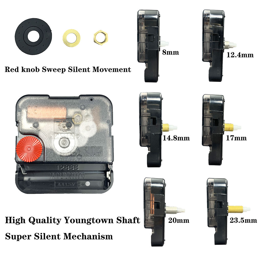 12888 genuine sun hole scanning silent movement home quartz clock accessories
