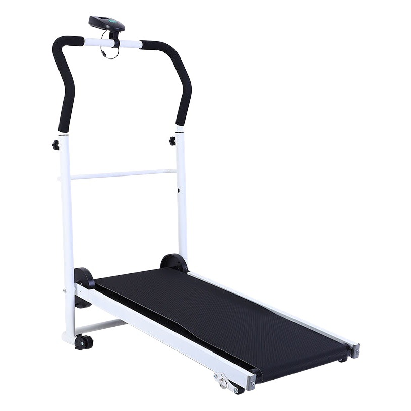 Small indoor non-electric drive foldable fitness treadmill mini mechanical walking machine silent compact