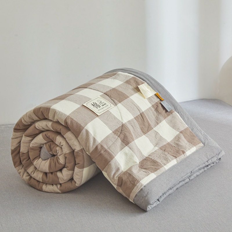 Picture of Class A Maternal and Infant Grade Non-printed Summer Quilt Xinjiang Cotton Air-conditioning Quilt Core Machine Washable Summer Cool Quilt Summer Thin Quilt