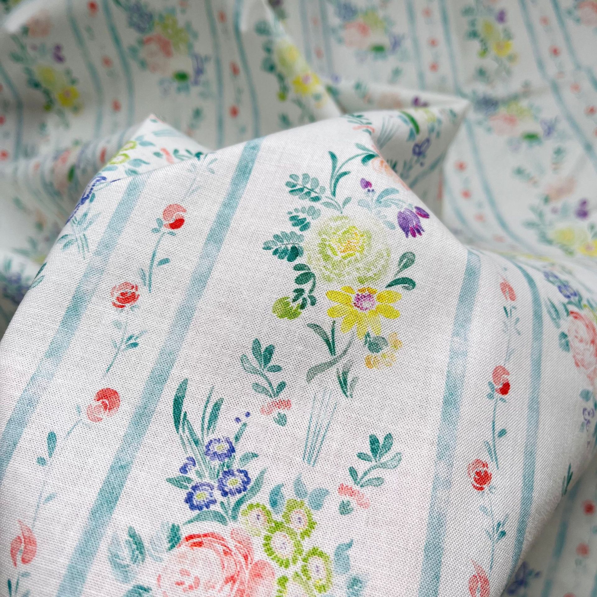 Picture of in stock Supply Cotton 20 Cotton and Linen Fabric Digital Printing Children's Clothing Shirt Hanfu New Chinese Clothing Fabric