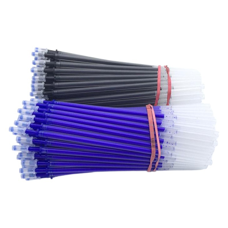 Wholesale grinding easy-to-erase refill transparent rod erasable neutral refill core full needle tube crystal blue black easy-to-disappear