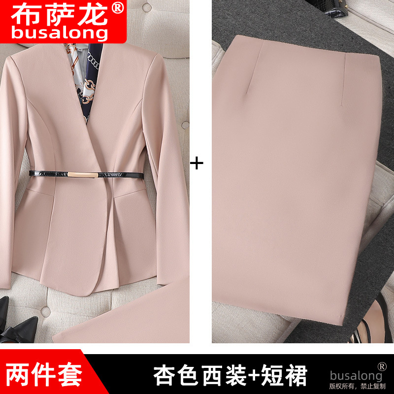 Picture of Long Sleeve Business Wear suit Suit Jacket Temperament Women's White Collar Business Work Clothes Workwear Casual Fashion suit