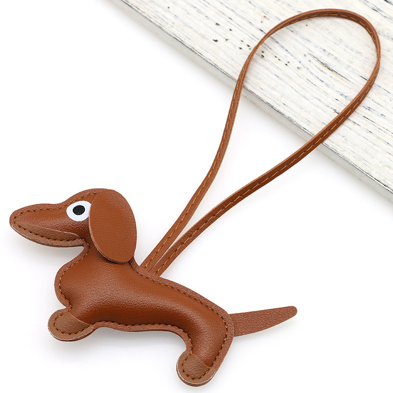 Picture of New Cartoon Personalized Keychain Bag Pendant Miu Series Dachshund Animal Shape Bag Pendant Decoration Wholesale