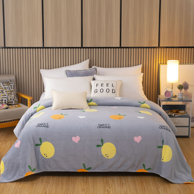Picture of Faleirong blanket air conditioning blanket children's blanket lunch break thickened coral fleece gift blanket manufacturers wholesale support generation