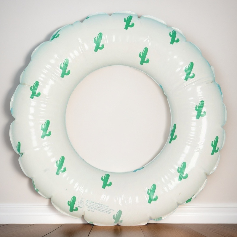 Picture of Factory hot-selling inflatable swimming ring swimming ring thickened adult floating ring letter Bai shell swimming ring