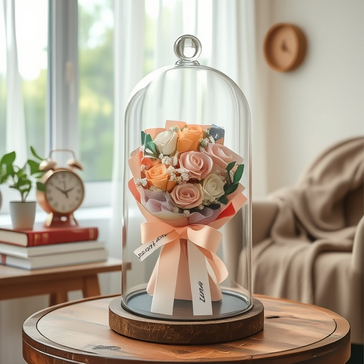 Birthday Gifts for Girls, Chinese Valentine's Day, Gifts for Girlfriends and Friends, Gifts for Wives, Glass Covers, Practical Small Bouquets, Immortalized Flowers