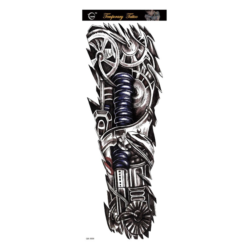 Large Flower Arm Tattoo Sticker Full Arm Waterproof Tattoo Temporary 400 Optional Full Arm Tattoo Sticker