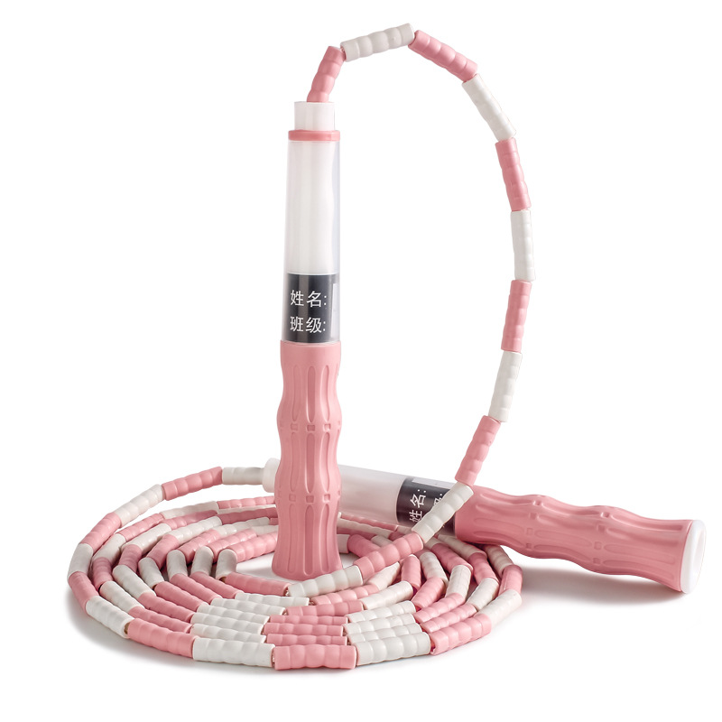 Picture of New Children's Bamboo Skipping Rope Wholesale Primary School Students Kindergarten Special Adjustable Skipping Rope Beginners Signature Skipping Rope