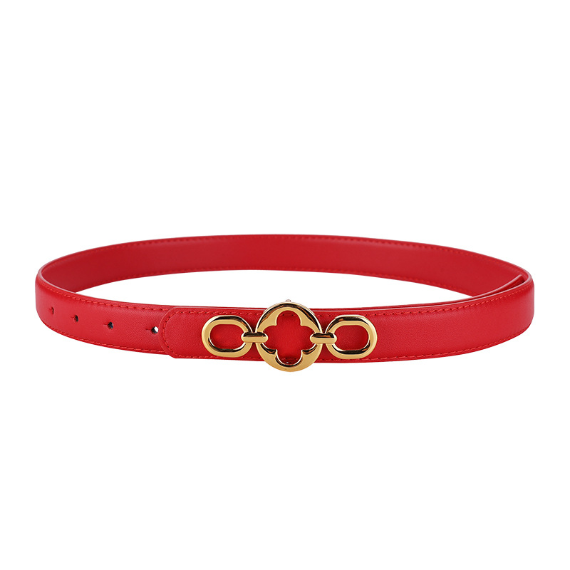 Picture of Women's High-end Cowhide Belt All-match Decorative Jeans dress Women's Thin Waist Seal Genuine Leather Belt Women's