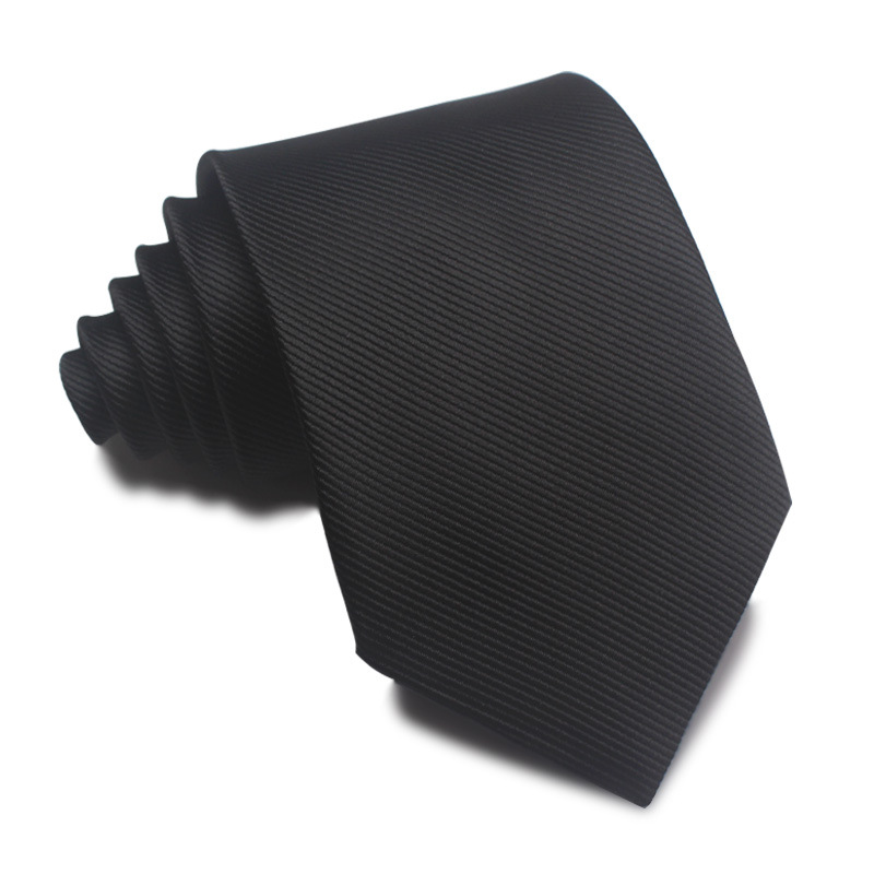 Picture of 25 New 8cm Polyester Jacquard Stripesd Tie 7cm Men's and Women's Business Formal Wear Casual High-End Red Black Blue