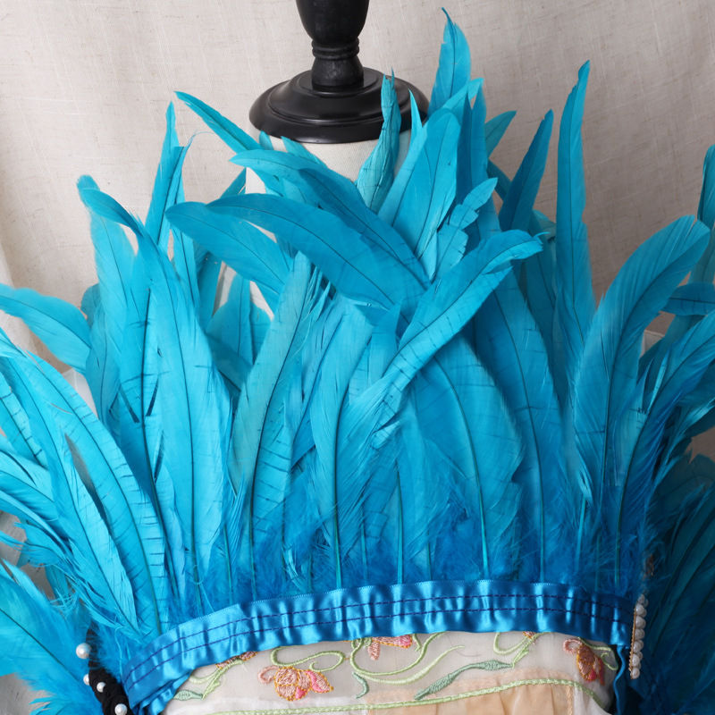 Picture of 2 m/bar cock tail cloth edge feather cloth strip performance clothing skirt cloth belt shawl feather decoration clothing accessories
