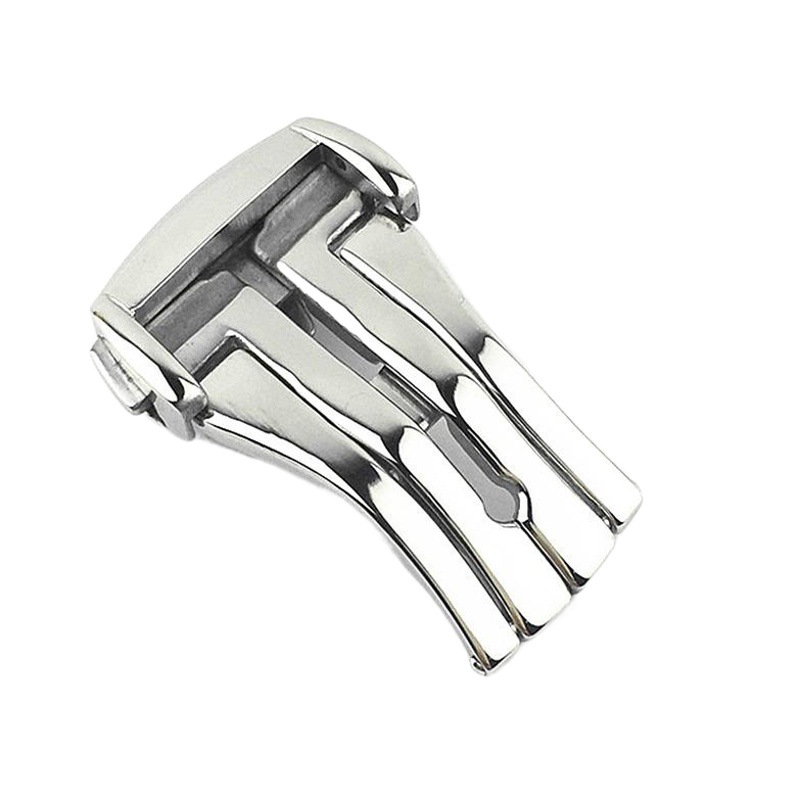 European butterfly fly stainless steel belt buckle 14 16 18 20mm leather strap stainless steel folding buckle double butterfly buckle