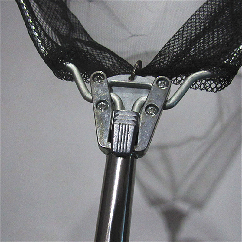 Stainless steel copy net automatic triangle copy net 1.7 meters copy net fishing supplies fishing gear accessories