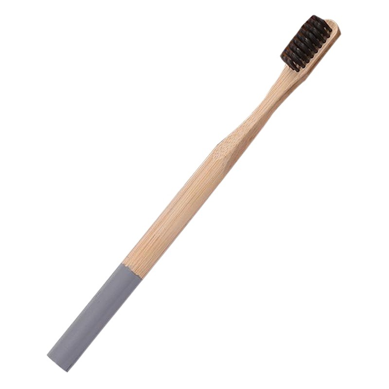 Bamboo toothbrush degradable hotel disposable toothbrush Hotel B & B bamboo toothbrush cylindrical bamboo toothbrush wholesale