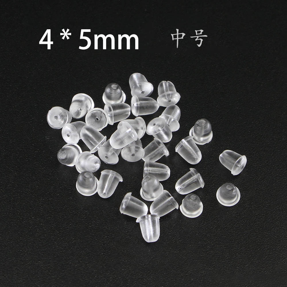 Picture of 10000 px/pack wholesale plastic earring plugs earplugs silicone earplugs jewelry plum blossom earplugs diy earrings accessories