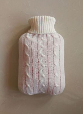 Picture of 2000ml hot water bag knitted cover large cloth cover water-filled hot water bag flannel bag super soft knitted insulation