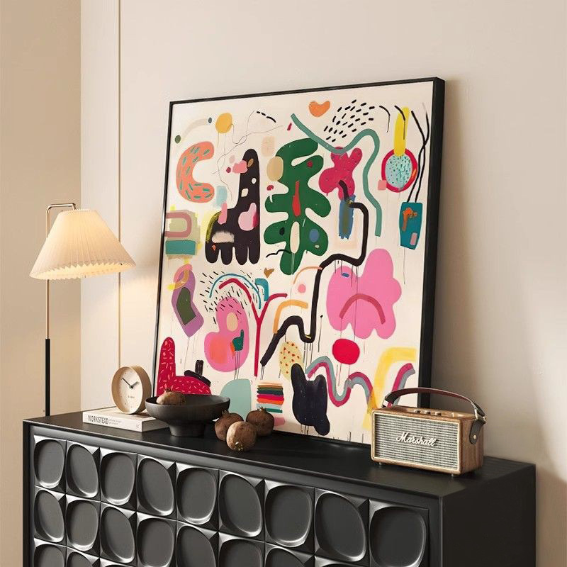 Abstract Art Living Room Decorative Painting Niche Interesting Hanging Painting Internet Celebrant Advanced Sense Dining Room Bedroom Desktop Painting Large Size