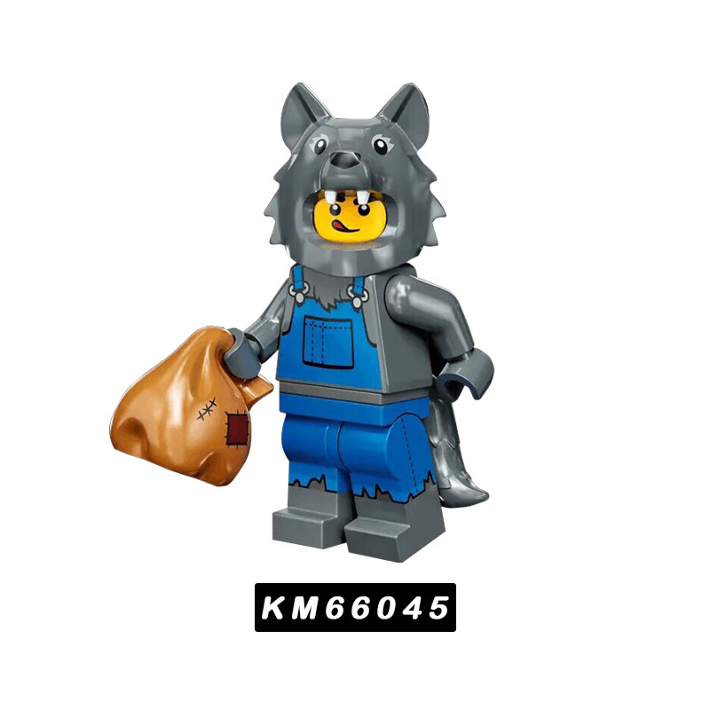 Picture of Cartoon Cartoon animal Princess pumping music plastic assembled building blocks little doll toy mixed batch foreign trade exclusive
