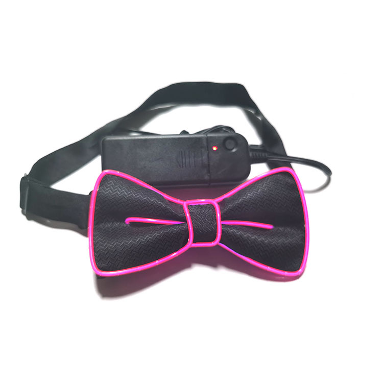 Picture of Led Luminous Bow Tie El Cold Light Bow Tie Prom Party Luminous Tie Performance Atmosphere Decoration Glitter Bow