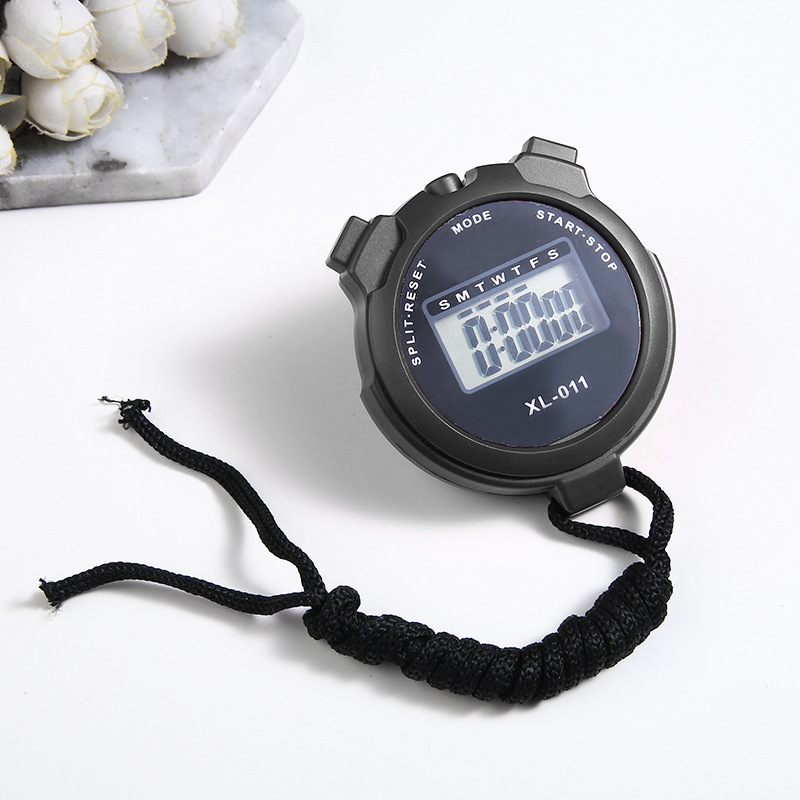 Picture of Stopwatch Timer Electronic Stop Watch Two Track Stopwatch Referee Training Fitness Equipment Waterproof Electronic Watch XLJ011
