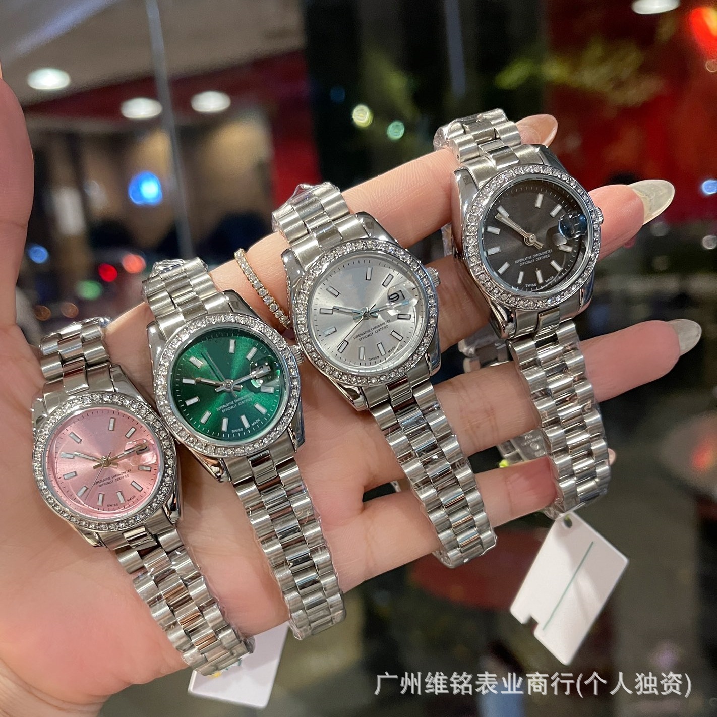 New Watch Women's 28mm Log Quartz Watch Women's Trendyy Fashion Diamond Ring Luminous Watch Danny Road Watch