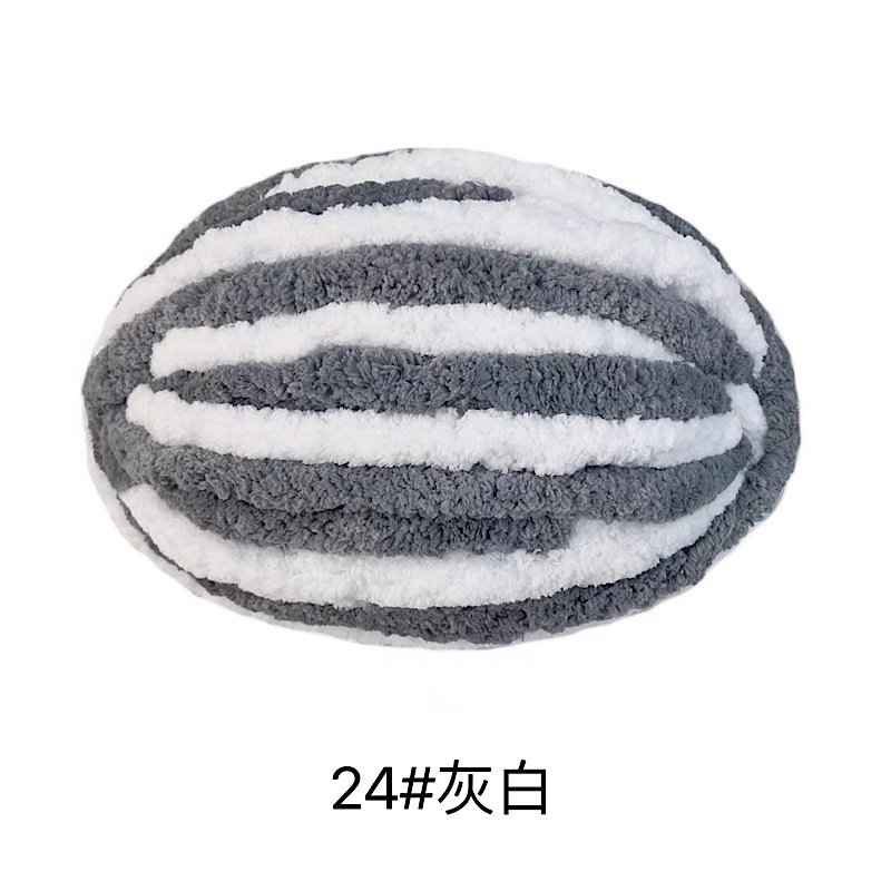 Picture of Thick ice strip wool cat tail thread sausage yarn ice island wool hook bag cushion soft finger knitted blanket cat nest thread