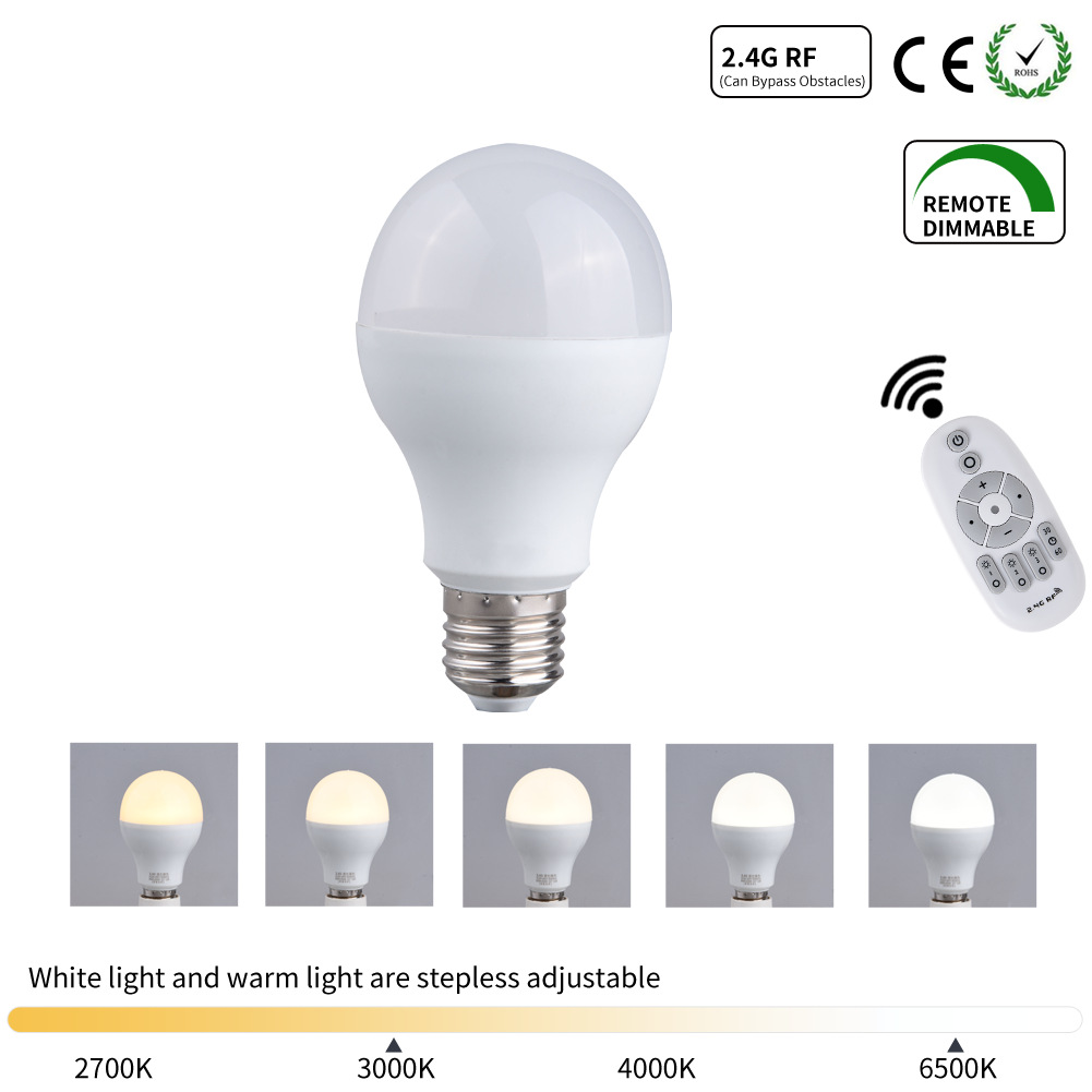 Picture of Smart Light Bulb Remote Control Led Stepless Dimming Color Table Lamp Floor Lamp Feeding Night Light Bulb Timing E27