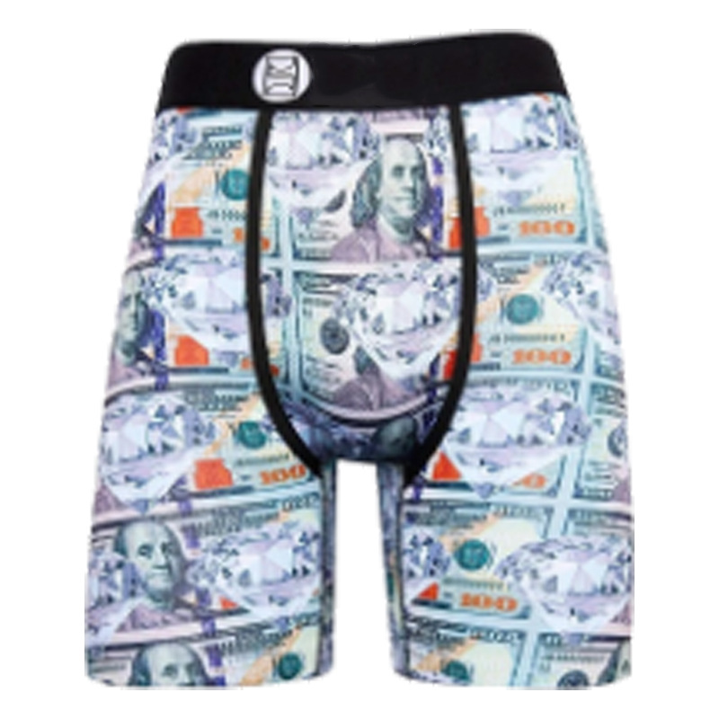 Picture of Men's Underwear Cartoon Print Men's Quick-Drying Boxer Briefs Sports Underwear Fitness Extended Underwear Men's Wholesale