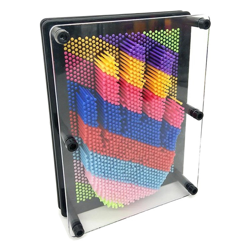 Cross-Border Versatile Needle Painting 3D Stereo Handprint Hand Model Decompression Street Stall Creative Kidsren's Educational Popular Decompression Toy