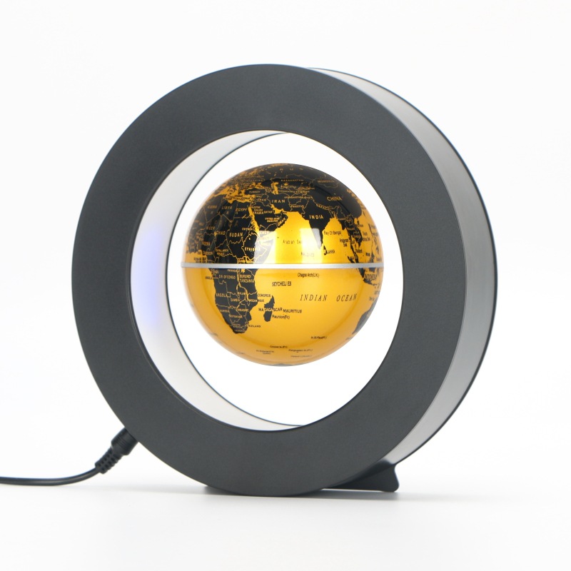 Picture of New and Unique Home Accessories Magnetic Levitation Globe Round 4inch Blue English Ball American European British Australian Regulations in Stock