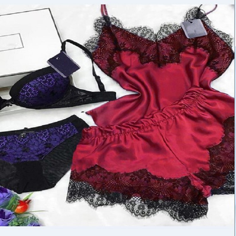 Picture of Wholesale foreign trade Amazon pajamas set multi-color pajamas large size sexy underwear pajamas ebay supply Europe and the United States