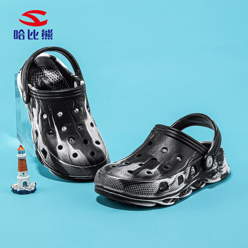 Habibie Cave Shoes Cross-border New Summer Men's Sports Driving Outer Wear Thick-soled Beach Sandals Factory Outlet