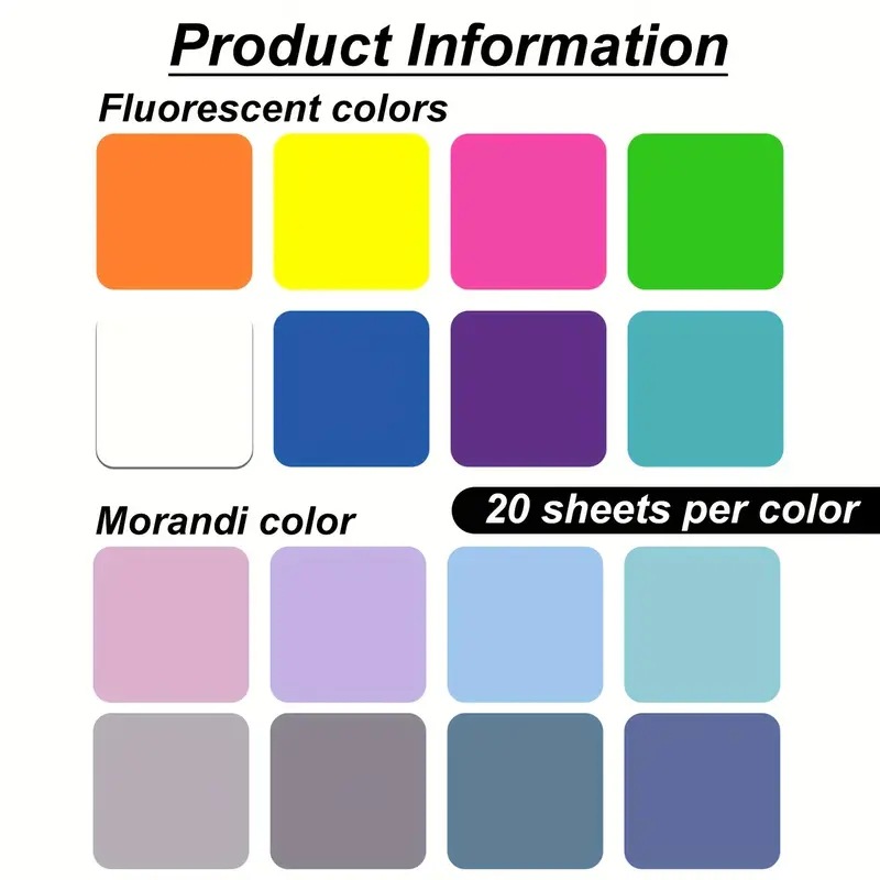 45*45 Square Translucent Sticky Notes Pet Transparent Index Tabs Fluorescent Morandi Color Stickers for Planners