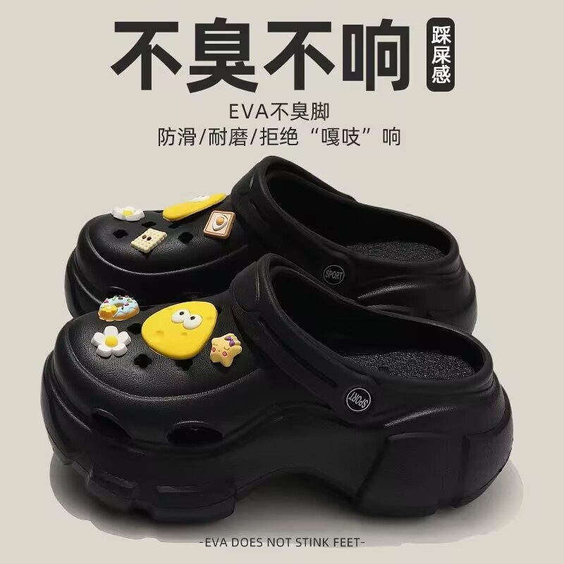 Picture of Baotou EVA hole shoes in 2025 new fashion and versatility student comfortable and casual two-wear non-slip slippers for women's summer