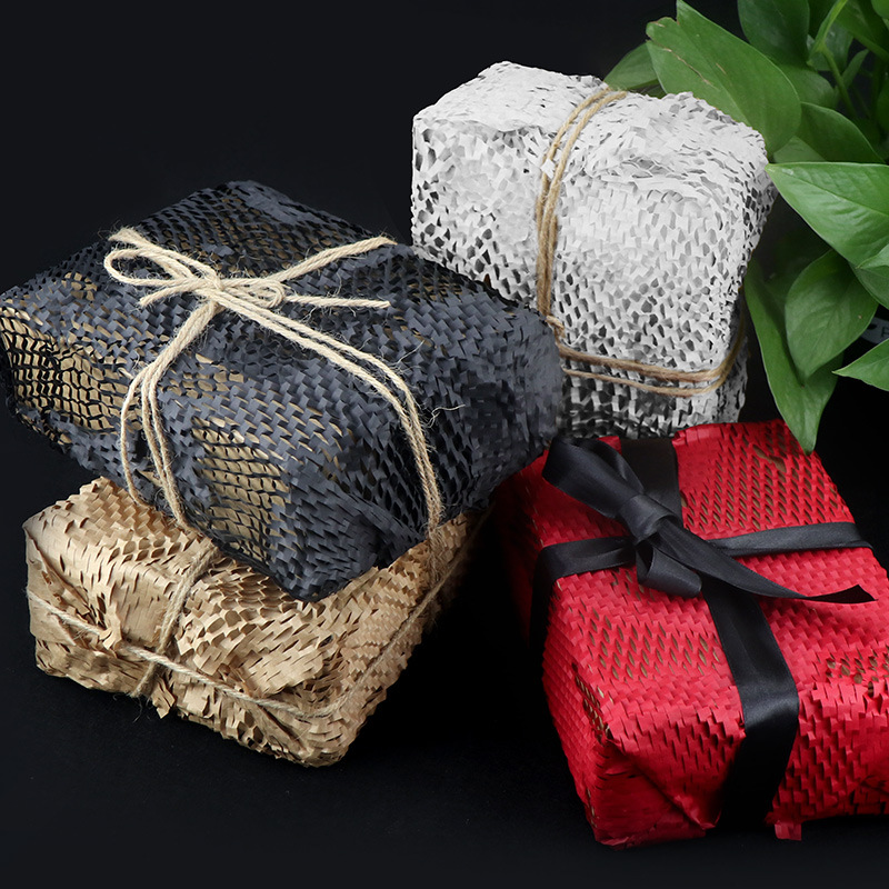 Picture of 30*30cm/50*50cm honeycomb wrapping paper according to the manufacturer wholesale buffer shock absorption protection grid filling paper