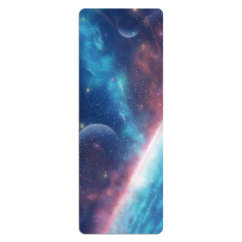 Picture of [Source Factory] Ultra-thin suede printing yoga mat rubber yoga mat foldable 1.5mm thick 5mm