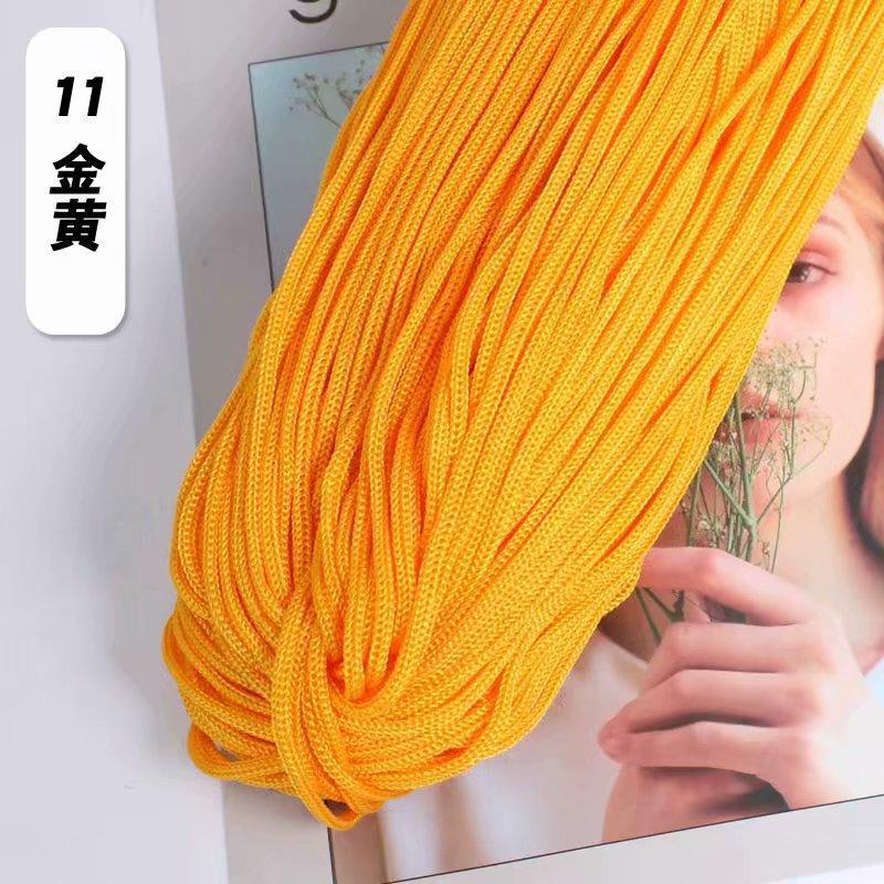 Picture of Light body thread ice silk thread hook hat hook thick hollow thread bright silk thread hand-woven off-shelf sun hat thick wool