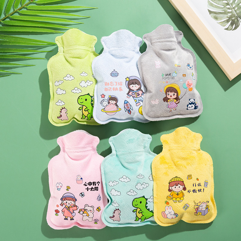 Picture of Cute water injection hot water bag wholesale cartoon pvc hand warmer printed logo gift small water filling warm water bag