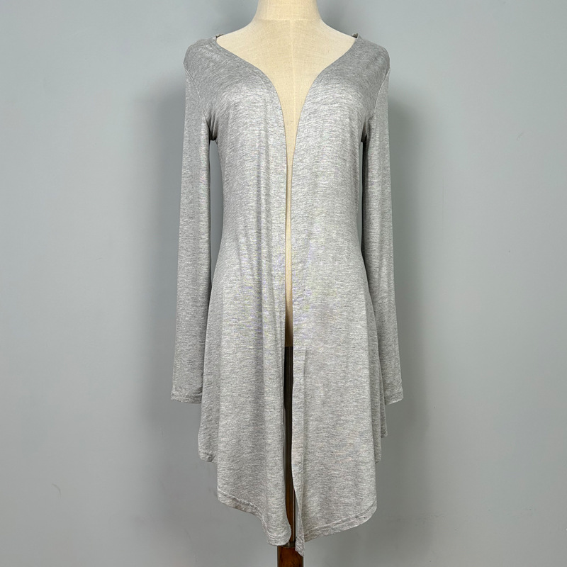 Picture of South Korea Dongdaemun New Comfortable Lazy ~ Simple Feminine Sunscreen Long Thin Cardigan Air-conditioning Shirt se