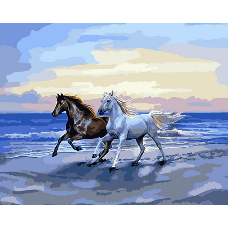 Cross-border digital oil painting wholesale frameless painting 4050 Amazon wish paint factory porch EBAY