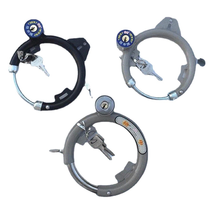 Wu Shen bicycle self-elastic lock/fixed lock/anti-theft lock/old car spring lock/ordinary round car lock accessories