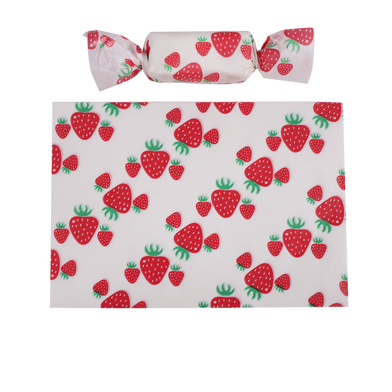 Picture of Nougat Wrapping Paper 100 Baking Handmade Cute Candy Paper Silicone Paper Self-sealing New Year's Sugar Paper Bag