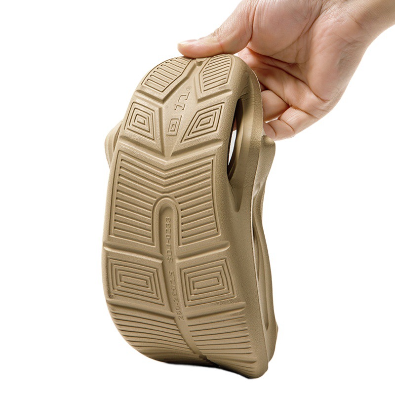 Huili Thick Bottom eva Fashion Outdoor Wear High-end Feeling Non-smelly Feet Slip-on Slip-on Men's Slippers in Summer