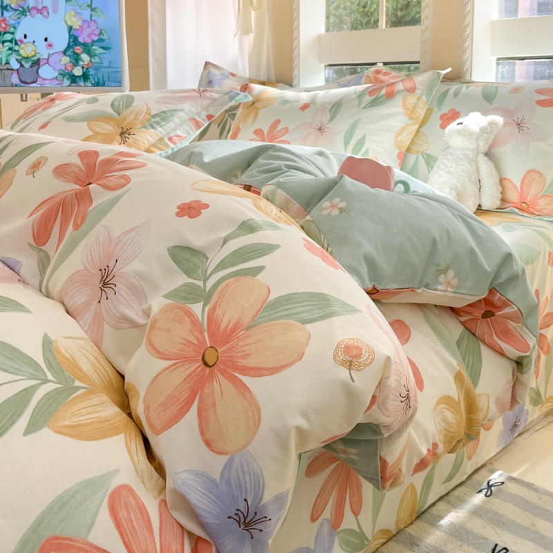 Picture of Pure cotton quilt cover single piece 100 cotton quilt cover children's spring and summer 150x 180x 200x 230 single double quilt cover