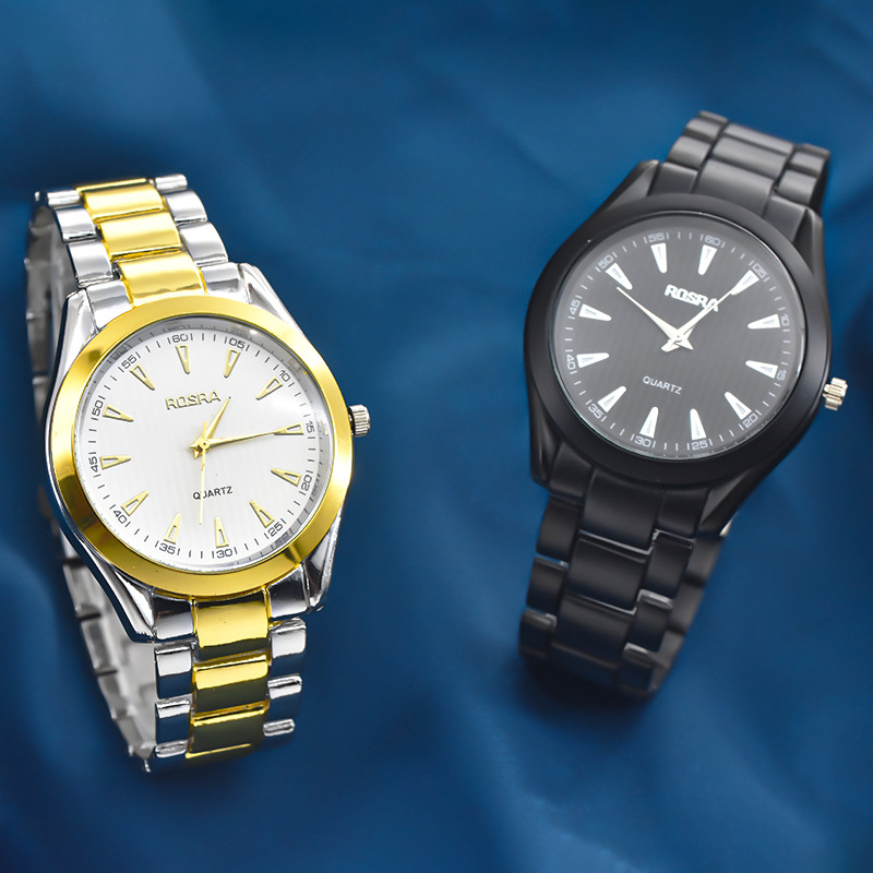 Cross-border explosions large dial watch men's steel band classic watch fashion personality trend Business Men's Watch direct sales