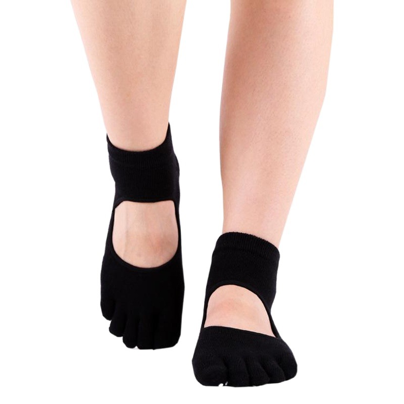 Gloves Five-finger Socks Set Women's Sweat-absorbent Non-slip Sports Yoga Gloves Women's AliExpress with Non-slip Point Toe Socks